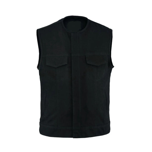 Black Premium Denim Vest