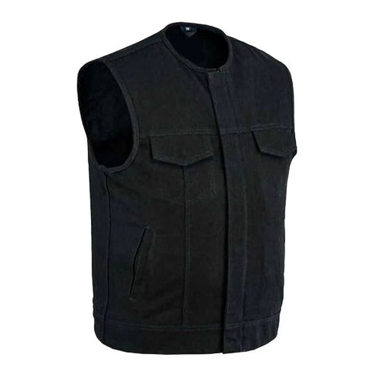 Black Premium Denim Vest