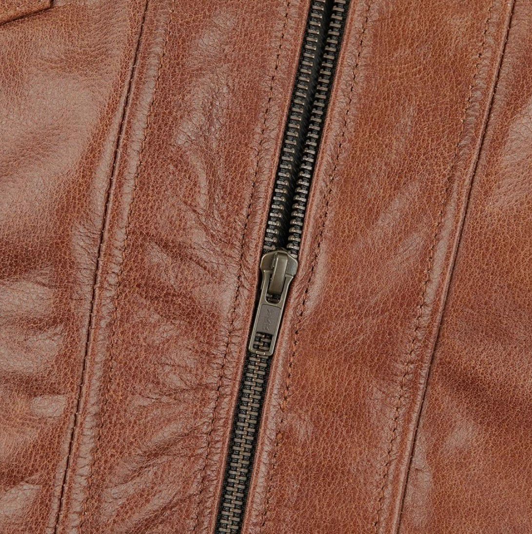 Urban Command Brown Genuine Leather Jacket